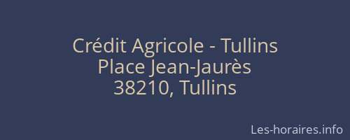 Crédit Agricole - Tullins