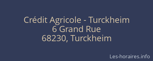 Crédit Agricole - Turckheim
