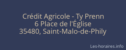 Crédit Agricole - Ty Prenn
