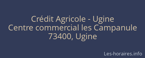 Crédit Agricole - Ugine