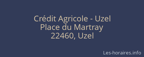 Crédit Agricole - Uzel