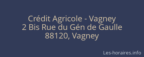Crédit Agricole - Vagney