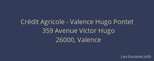 Crédit Agricole - Valence Hugo Pontet