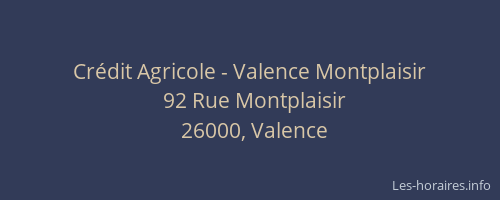 Crédit Agricole - Valence Montplaisir