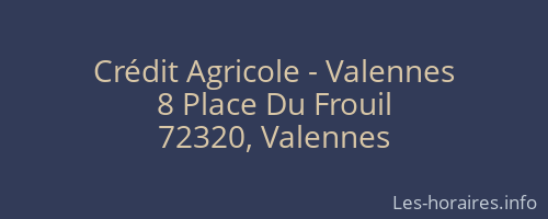 Crédit Agricole - Valennes