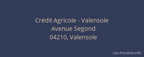 Crédit Agricole - Valensole