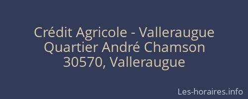 Crédit Agricole - Valleraugue