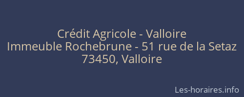 Crédit Agricole - Valloire