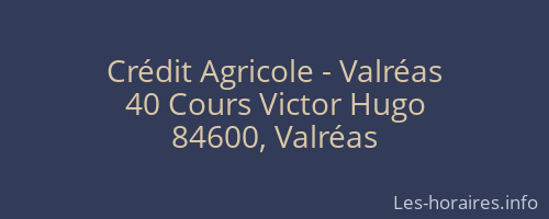 Crédit Agricole - Valréas