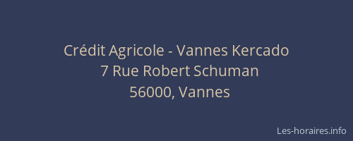 Crédit Agricole - Vannes Kercado