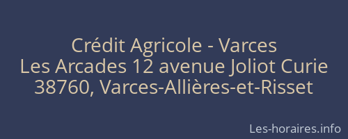 Crédit Agricole - Varces
