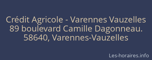 Crédit Agricole - Varennes Vauzelles