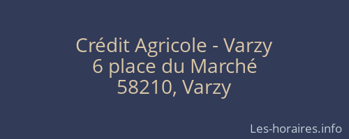 Crédit Agricole - Varzy