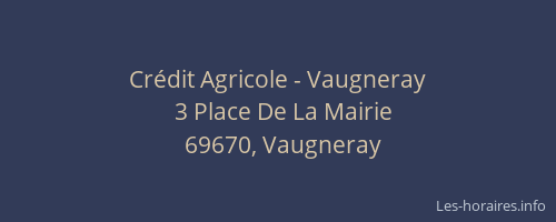Crédit Agricole - Vaugneray