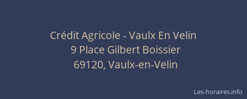 Crédit Agricole - Vaulx En Velin