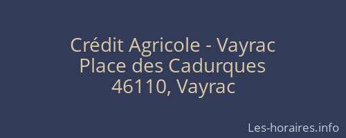 Crédit Agricole - Vayrac