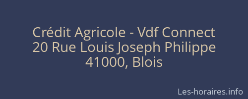 Crédit Agricole - Vdf Connect