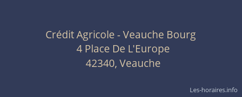 Crédit Agricole - Veauche Bourg