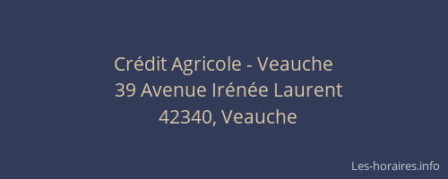 Crédit Agricole - Veauche