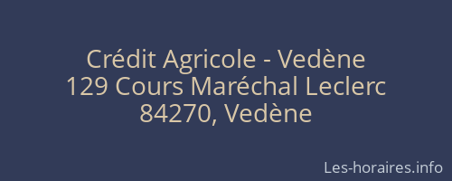 Crédit Agricole - Vedène