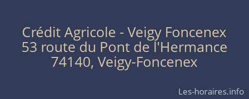 Crédit Agricole - Veigy Foncenex