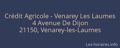 Crédit Agricole - Venarey Les Laumes