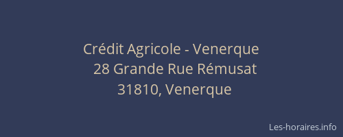 Crédit Agricole - Venerque