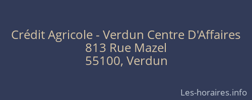 Crédit Agricole - Verdun Centre D'Affaires