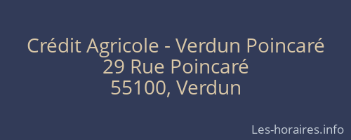 Crédit Agricole - Verdun Poincaré