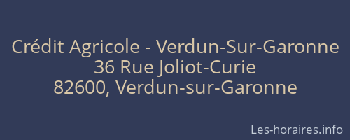 Crédit Agricole - Verdun-Sur-Garonne