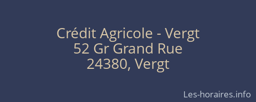 Crédit Agricole - Vergt