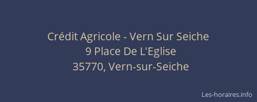 Crédit Agricole - Vern Sur Seiche