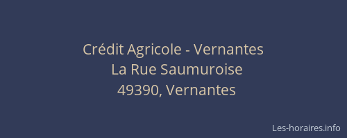 Crédit Agricole - Vernantes