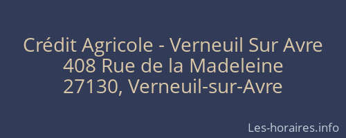 Crédit Agricole - Verneuil Sur Avre