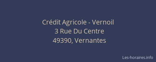 Crédit Agricole - Vernoil