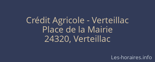 Crédit Agricole - Verteillac