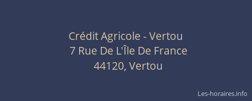 Crédit Agricole - Vertou