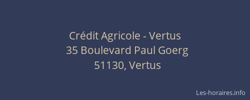 Crédit Agricole - Vertus