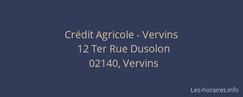 Crédit Agricole - Vervins