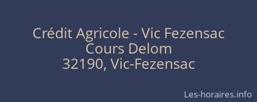 Crédit Agricole - Vic Fezensac