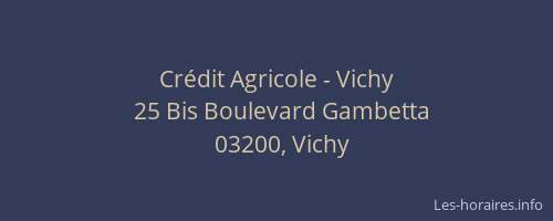 Crédit Agricole - Vichy