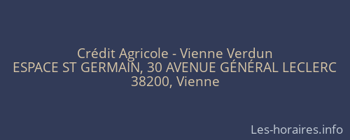 Crédit Agricole - Vienne Verdun
