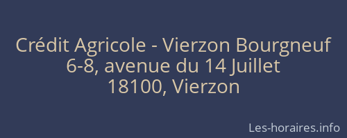 Crédit Agricole - Vierzon Bourgneuf