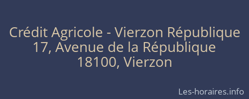 Crédit Agricole - Vierzon République