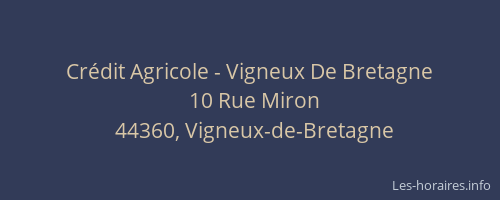 Crédit Agricole - Vigneux De Bretagne