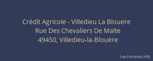 Crédit Agricole - Villedieu La Blouere