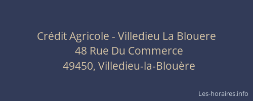 Crédit Agricole - Villedieu La Blouere