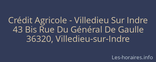 Crédit Agricole - Villedieu Sur Indre