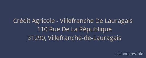 Crédit Agricole - Villefranche De Lauragais