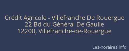 Crédit Agricole - Villefranche De Rouergue